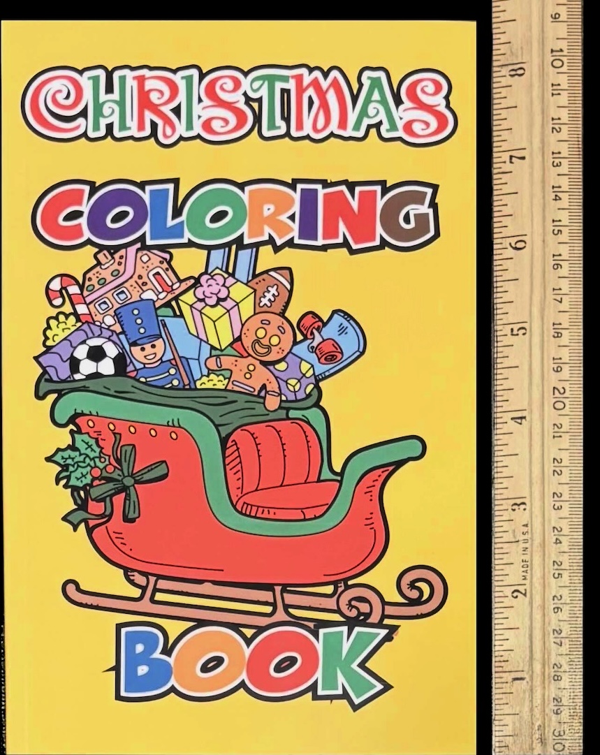 Christmas 4-Way Coloring Book SMALL
