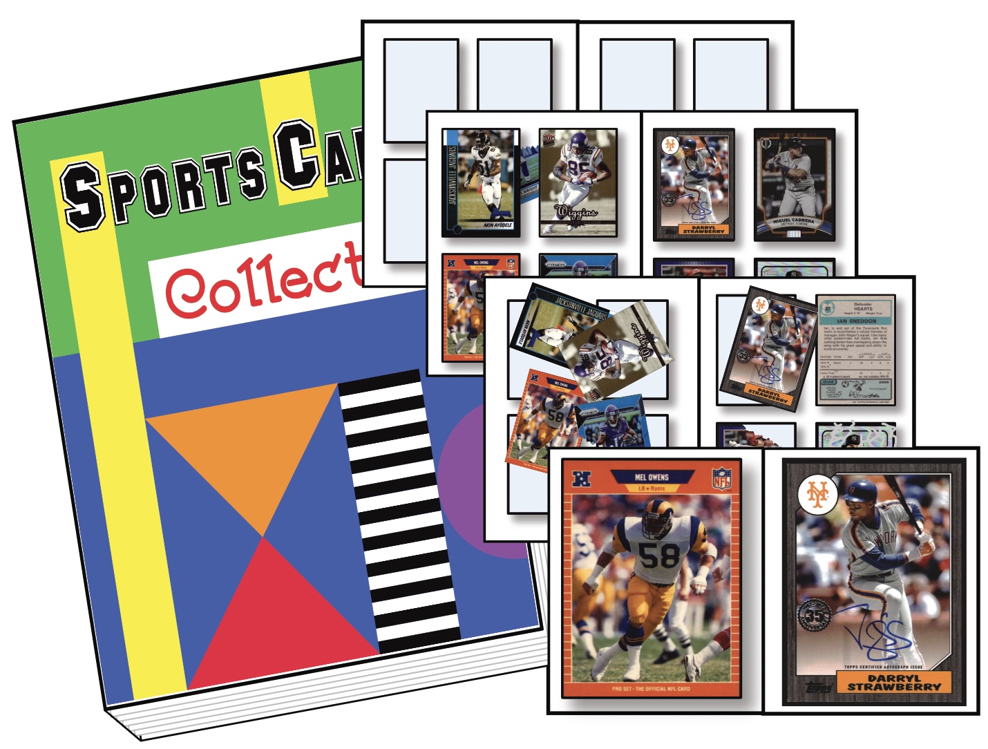 Sports Card Collection 4-Way Flip Book